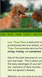 Mobile Screenshot of lovethosepaws.com