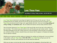 Tablet Screenshot of lovethosepaws.com